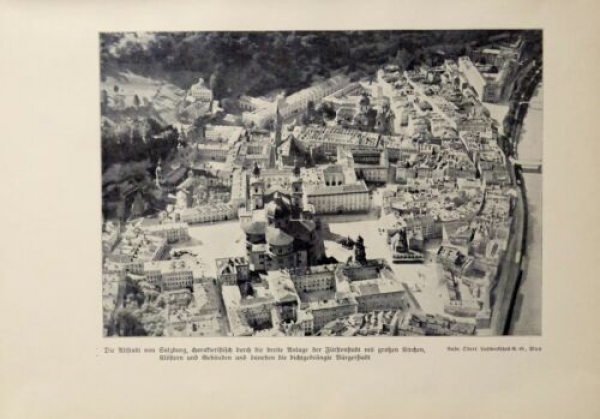 1932 - Die Altstadt von Salzburg, alter Druck
